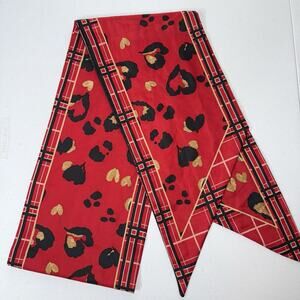Chico’s Women’s Purfect Love Oblong Scarf Wild Poppy Red 80x9